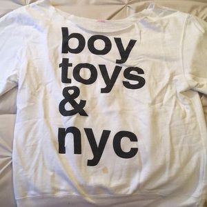 Off the shoulder sweatshirt